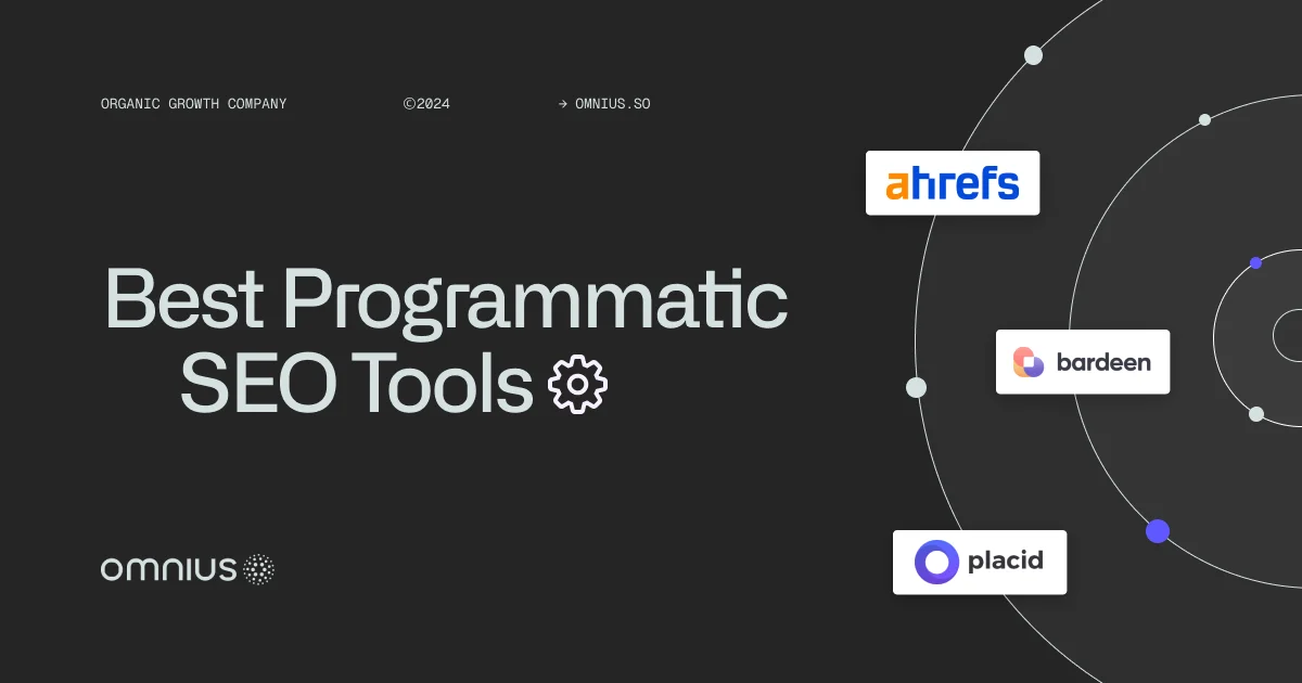 Programmatic Seo Tools: Top Picks To Scale Organic Growth
