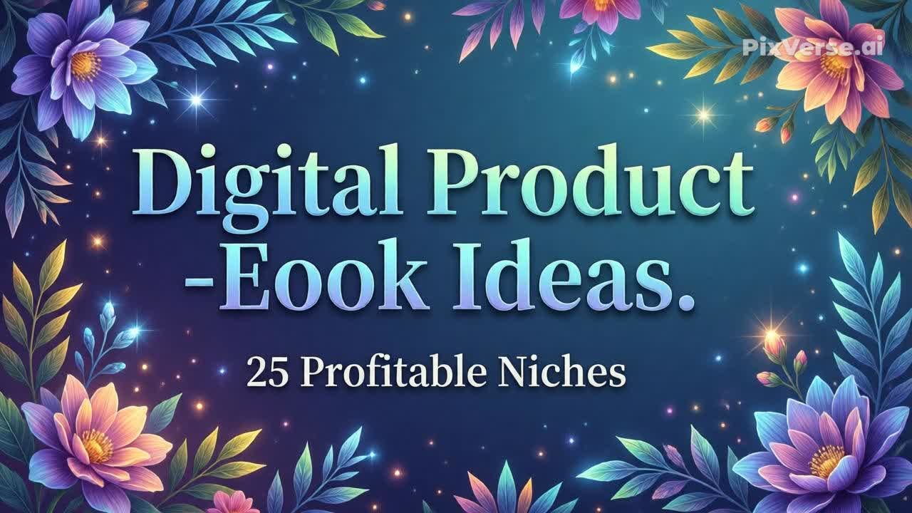 Digital Product E-book Ideas: 25 Profitable Niches
